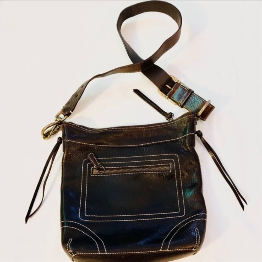 Vintage COACH Mahogany Crossbody Bag - Picture 12 of 13